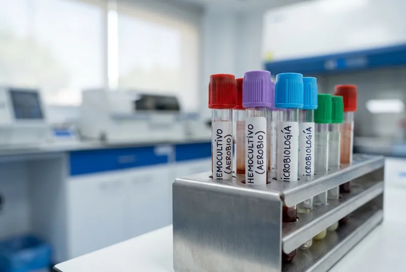HEMOCULTIVO (AEROBIO) en QCV Laboratorios — Microbiología. Estudio de laboratorio clínico con resultados rápidos en San Nicolás de los Garza y Monterrey, N.L.